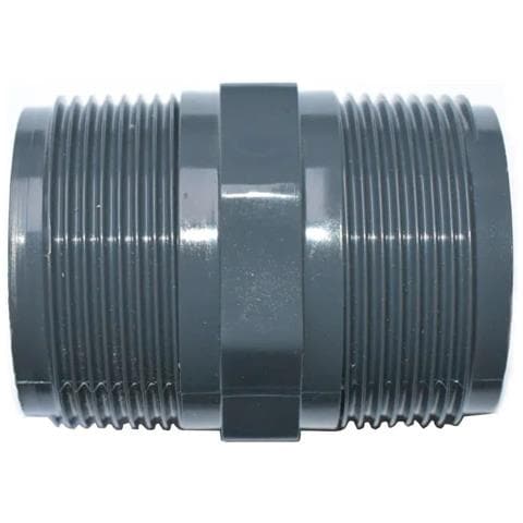 Doppio Nipplo Pvc-u Ag X Ag 1 1/2 Pollice - Raccordo Filettato - Foto 1