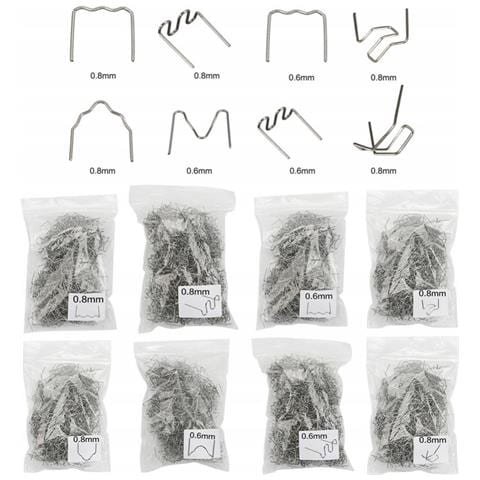 Zszywki Per Plastica Ovali E Piatte S 0,8mm - 100 Pezzi | Alta Qualità | Per Montaggio E Riparazione Componenti Plastici - Foto 7