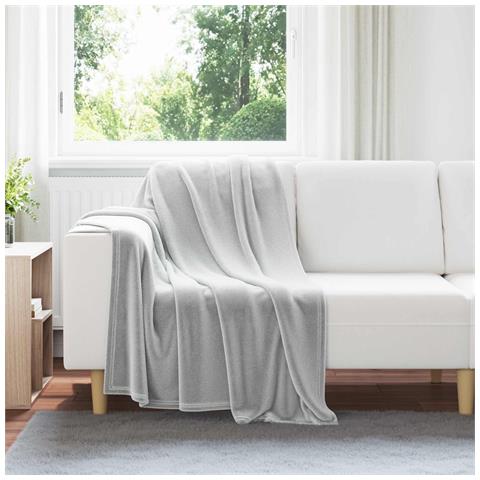 Coperte da Pile 6 pcs Grigio 130 x 150 cm Panno - Foto 2