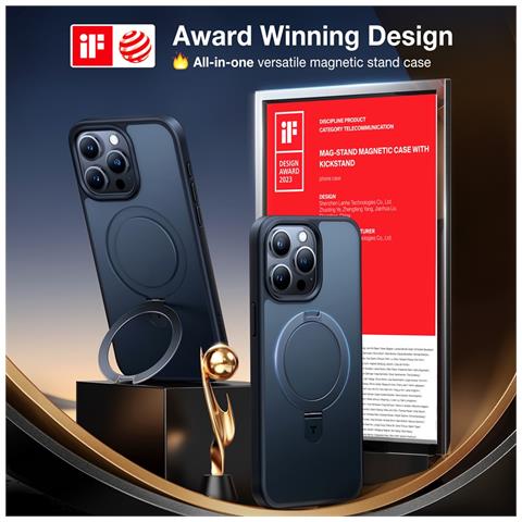Cover per iPhone 15 Pro Max - TPU+PC, Nero, MagSafe - Foto 4