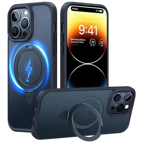 Cover per iPhone 15 Pro Max - TPU+PC, Nero, MagSafe - Foto 1