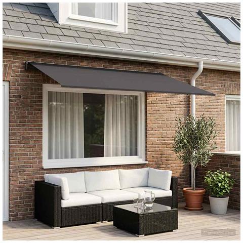Telo di ricambio per tenda da sole Antracite 450 × 300 cm - Foto 2
