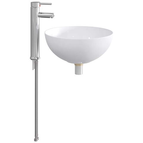 Lavabo da bagno Cromato 35,5 x 35,5 x 14,5 cm Metallo - Foto 1