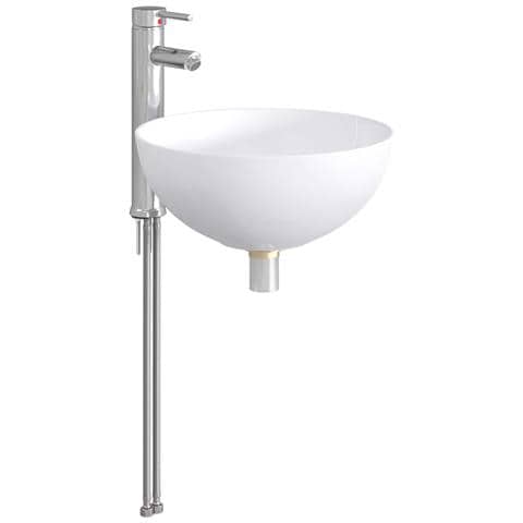 Lavabo da bagno Cromato 35,5 x 35,5 x 14,5 cm Metallo - Foto 8