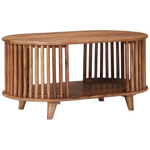 Tavolo da Caffè Fatto a Mano Marrone Teak 85 x 50 x 40 cm - Foto 1