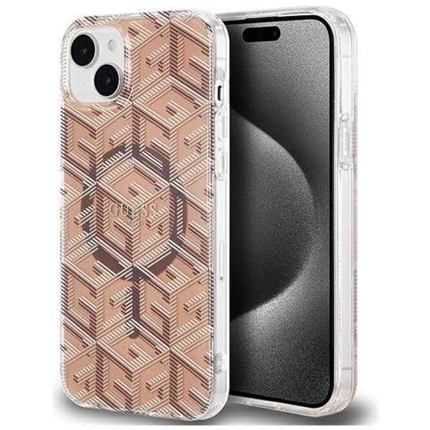 Guess Iml Gcube Magsafe Case Per Iphone 15 / 14 / 13 - Marrone - Foto 7