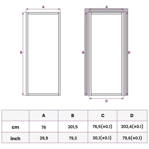 Porta Interna 76 x 201,5 cm Vetro Temperato e Alluminio - Foto 9