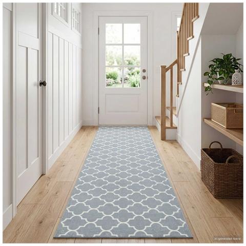 Runner Tappeto ORIZ 1150 gsm Grigio e Bianco - Foto 2