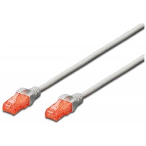 Cavo Rete Utp Cat. 6 Non Schermato 0.5 m - Grigio - Foto 2