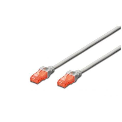 Cavo Rete Utp Cat. 6 Non Schermato 0.5 m - Grigio - Foto 1