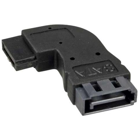 adattatore sata typ-l 7pin femmina a sata typ-l 7pin maschio angolato a 90 gradi verso destra - Foto 1