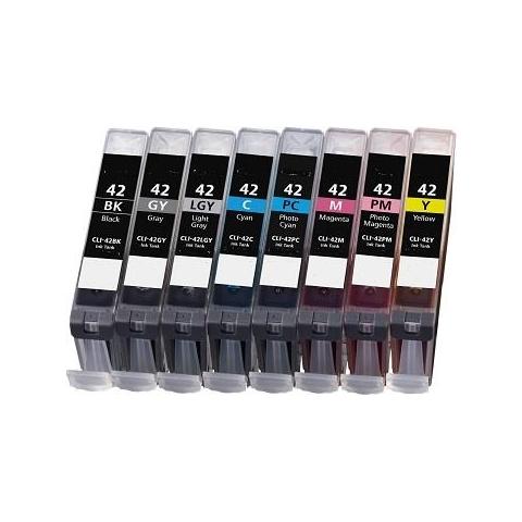 Cartuccia Cli42bk Nera Compatibile Per Canon Pixma Pro-100, pro-100s 6384b001 Capacità 13ml - Foto 1