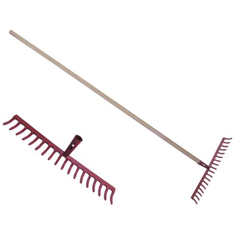 Rastrello In Acciaio Con Manico In Legno Da Cm. 150. 18 Denti - Foto 1