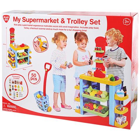 50 Pz Carrello Spesa E Cassa My Supermarket & Trolley Set 3246 - Foto 2