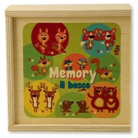 Memory Animali Del Bosco. Gioco Di Memoria Con Tessere E Scatola Di Legno - Foto 2