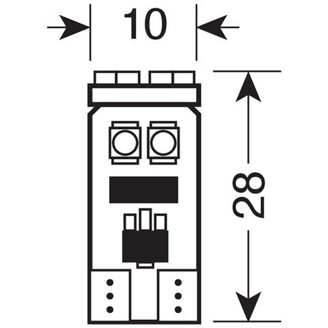 Hyper-micro Led 12v. t10 8smd (3chips), Bianco - Cp - Foto 5