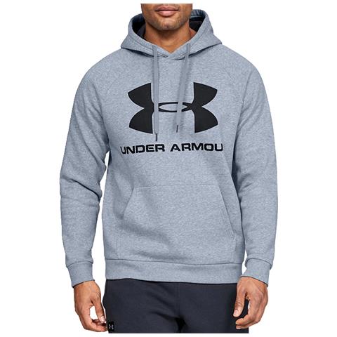 felpa under armour grigia e blu