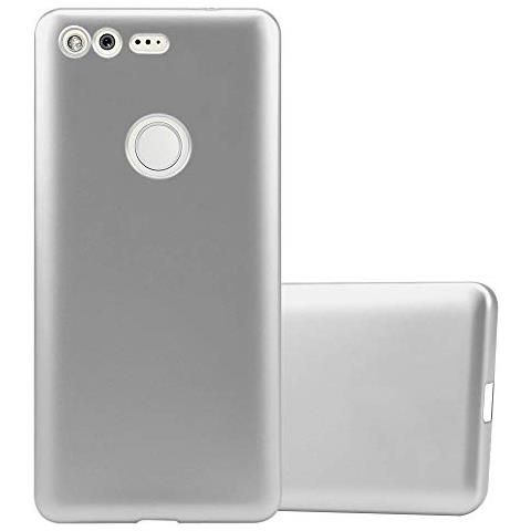 Custodia Compatibile Con Google Pixel In Argento Metallico - Coperchio Protettivo In Silicone Tpu Flessibile - Foto 1