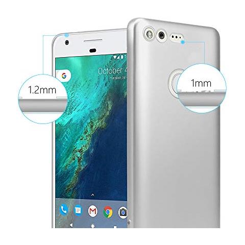 Custodia Compatibile Con Google Pixel In Argento Metallico - Coperchio Protettivo In Silicone Tpu Flessibile - Foto 2