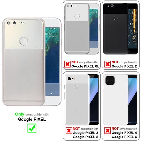 Custodia Compatibile Con Google Pixel In Argento Metallico - Coperchio Protettivo In Silicone Tpu Flessibile - Foto 10