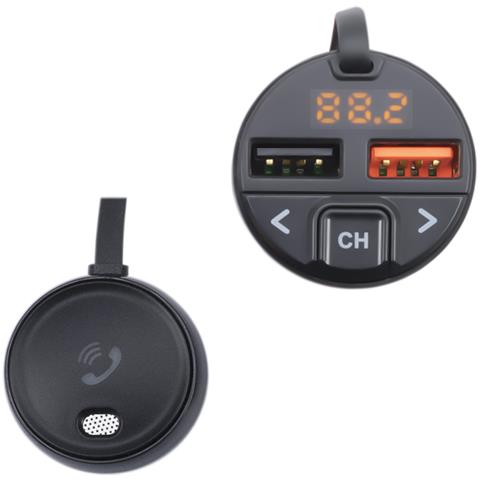 Modulatore Fm Valentine V880 Con Microfono, Bluetooth 5.0, Lettore Mp3, Trasmettitore Fm, Doppia Porta Usb, Dispositivi Mobili A Ricarica Rapida Tramite Qc3.0, Compatibile Con Siri E Google Assist - Foto 6