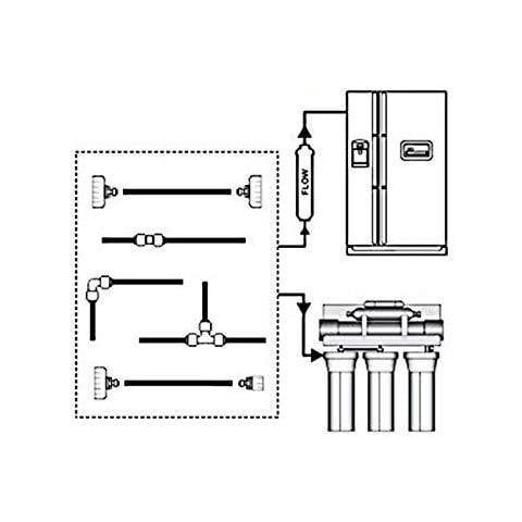 15m Tubo Del Rifornimento Idrico Del Tubo Frigo Connettore Kit Per Stile Europeo Doppio Frigorifero Del Frigorifero (14 Pipe)  - Foto 2