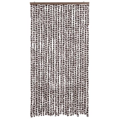 Zanzariera Marrone e Bianco 100x220 cm Ciniglia - Foto 1