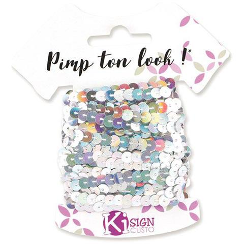 6 Nastri Glitter 6 M - Argento - Foto 1