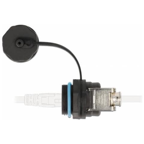 86699 Cavo Di Collegamento Rj45 / Cat. 6a Lsa Nero - Foto 3
