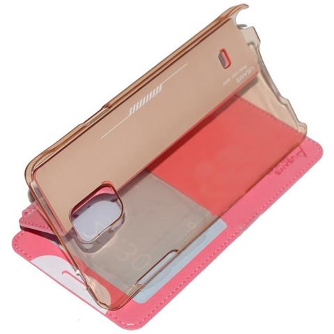 Custodia Originale Flip Case Merry Series Samsung Galaxy Note 4 N910 Pink - Foto 4