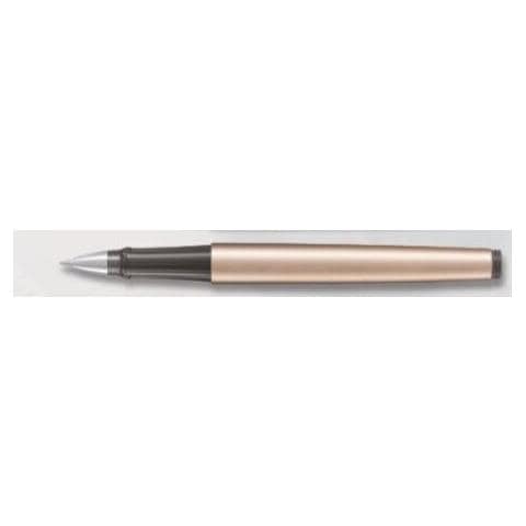 Penna Stilografica Fusto Champagne Astuccio In Metallo Inchiostro Blu - Foto 1