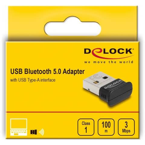 Adattatore USB Bluetooth 5.0 Classe 1 in micro-design - Raggio operativo fino a 100 metri - Foto 2