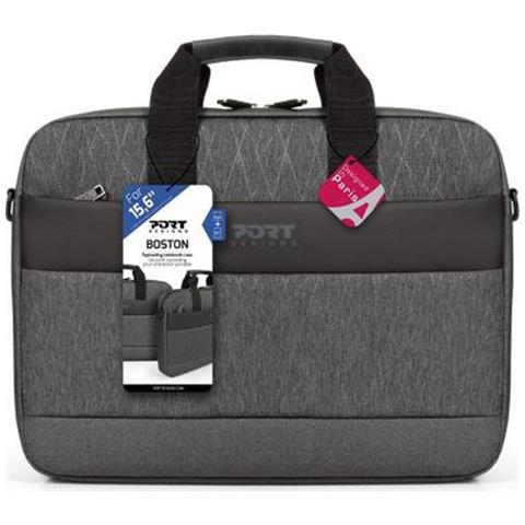 Borsa Porta Pc /tablet Boston 15,6"", Grigio Chiné - Foto 4
