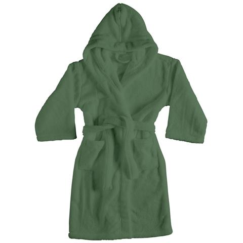 Accappatoio Con Cappuccio In Morbida Spugna Mod. Sophie Tinta Unita Vari Colori Xxl Sottobosco - Foto 1