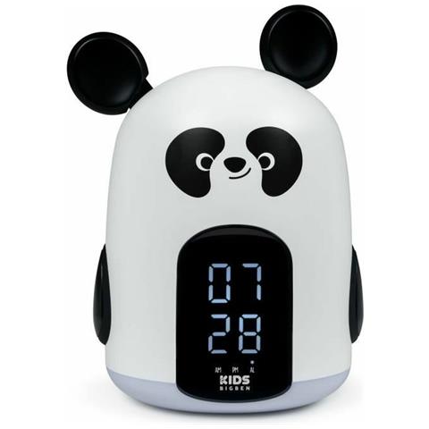 Sveglia Luminescente Modello Buzzers Panda, Bianco / Nero - Foto 1