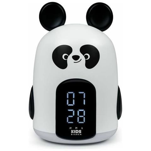 Sveglia Luminescente Modello Buzzers Panda, Bianco / Nero - Foto 2