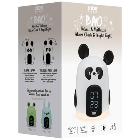 Sveglia Luminescente Modello Buzzers Panda, Bianco / Nero - Foto 7
