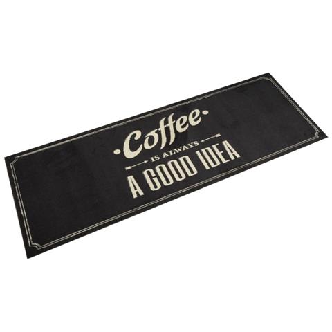 Tappeto Da Cucina Lavabile Testo Caffè 60x180 Cm In Velluto - Foto 1