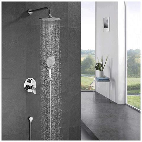Kit Doccia A Incasso In Ottone 3 In 1 Con Cartuccia In Ceramica Ø40 Mm Atlantik - Foto 2