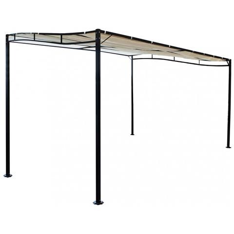 Gazebo Veranda In Acciaio Pergola Addossata Autoportante 3x4 Mt Demetra - Foto 1