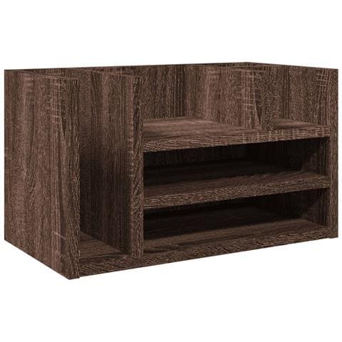 Organizer Scrivania Rovere Marrone 44,5x24x25 Legno Multistrato - Foto 2