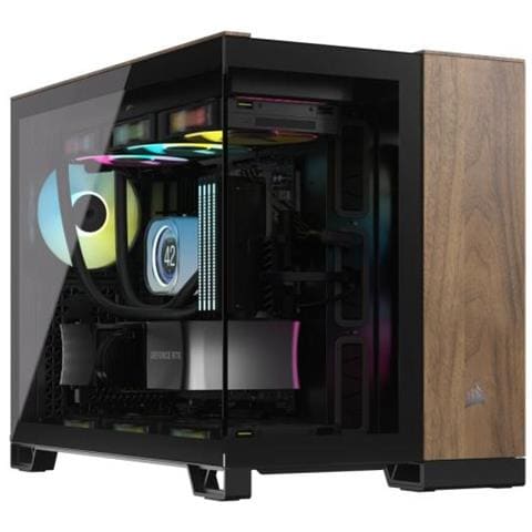 Cc-9011286-ww Computer Case Midi Tower Nero, Noce - Foto 1