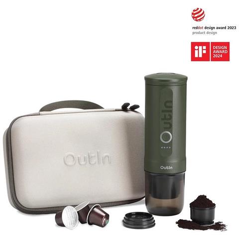 Kit Da Viaggio Macchina Per Caffè Espresso Portatile Verde Foresta - Otem-01-fg-bag - Foto 1