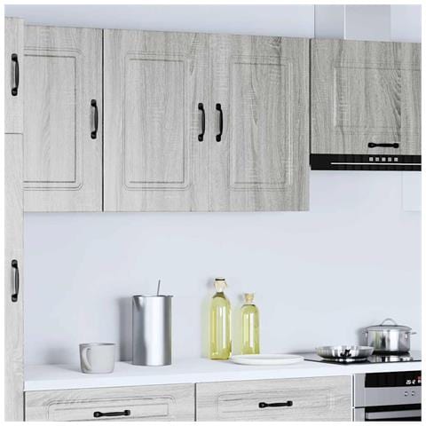 Pensile Da Cucina Kalmar Grigio Sonoma In Legno Multistrato - Foto 2