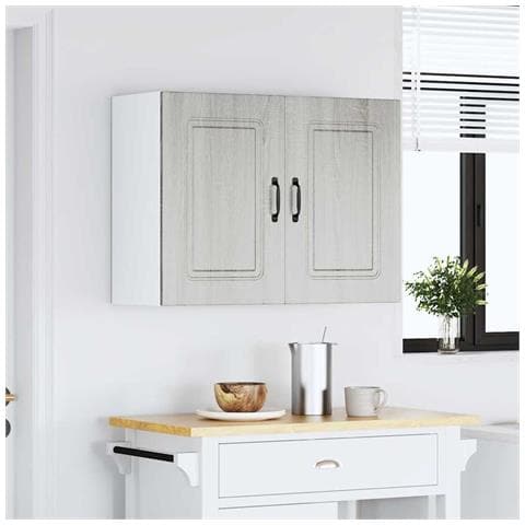 Pensile Da Cucina Kalmar Grigio Sonoma In Legno Multistrato - Foto 3