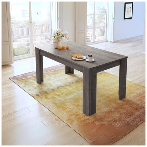 Tavolo Allungabile Anthony 160x88x75 H Cm Colore Ancona Oak Stile Shabby - Foto 1