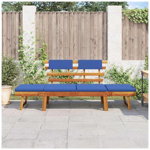Lusso Casadino - Panca Da Giardino Cuscini 2-in-1 190 Cm Legno Massello D'acacia - Foto 2