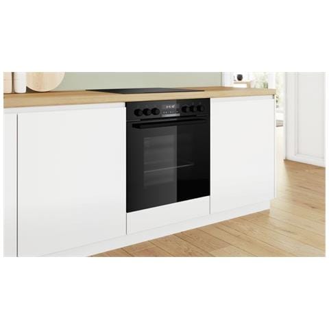 Set Forno Multifunzione Ventilato HND671LS67 da Incasso con Caapcità 71 Litri Classe A+ Piano Cottura Elettrico 4 Zone Cottura Colore Nero - Foto 2