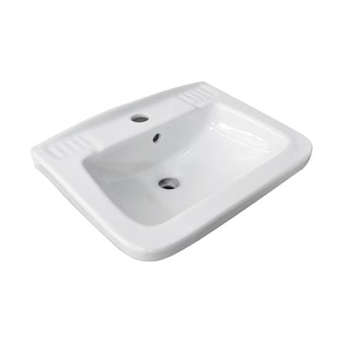 Lavabo Quadro Sospeso A Parete 36x45 Cm Modello Lp83 - Bianco - Foto 1