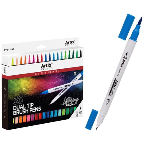 Set Di Marcatori A Doppia Punta Pennello Lettering 36 Uds. - Foto 1